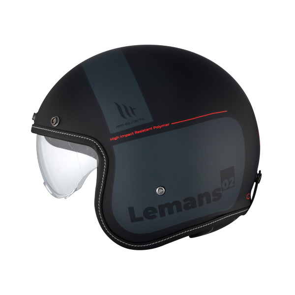 MT Helmets MT Le Mans 2 SV S Quality B2 Matt Black Grey